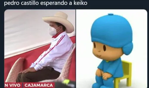 Miles de usuarios demostraron su sentido del humor al crear graciosas imágenes de los candidatos Castillo y Keiko. Foto: Twitter