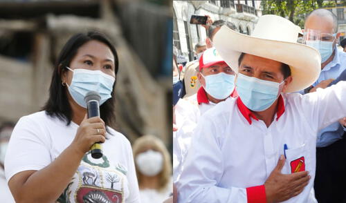 Fujimori y Castillo se enfrentarán en la segunda vuelta presidencial el próximo domingo 6 de junio. Foto: La República