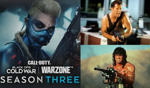 Warzone quiere aprovechar su temática ochentera para traer personajes de la época. Foto: composición Activision/difusión
