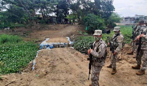El bote peque peque, donde se trasladaba a los migrantes, ha quedado inmovilizado en las instalaciones de la Marina de Guerra. Foto: difusión