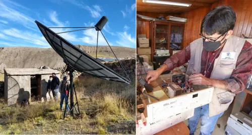 Los ingenieros a cargo detectaron diversos daños en las antenas ocasionados por sobrecargas. Foto: GRA Los ingenieros a cargo detectaron diversos daños en las antenas ocasionados por sobrecargas. Foto: GRA