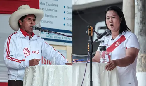 La última encuesta presidencial de Datum muestra una distancia entre ambos candidatos menor a la del sondeo anterior. Foto: composición EFE/Grupo La República