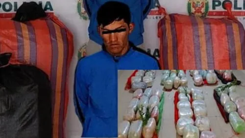 Sujeto trató de darse a la fuga pero fue capturado por la Policía. Foto: PNP Sujeto trató de darse a la fuga pero fue capturado por la Policía. Foto: PNP