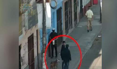 Los implicados fueron capturados tras un seguimiento de la PNP. Foto: captura de Panamericana