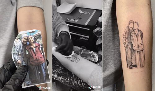El resultado de este tatuaje se hizo viral en redes sociales. Foto: captura de TikTok