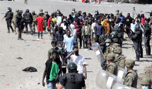 La crisis migratoria entre ambos países no tiene cuando acabar. Foto: EFE La crisis migratoria entre ambos países no tiene cuando acabar. Foto: EFE