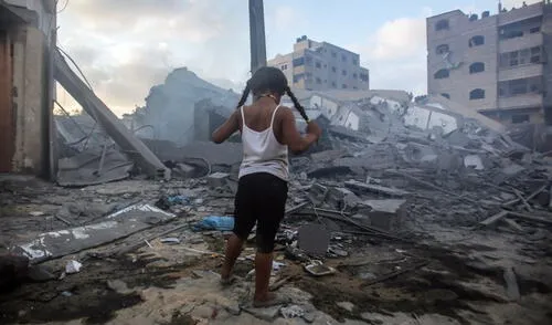 Miles de infantes se han visto afectados producto del enfrentamiento bélico entre Israel y Palestina. Foto: EFE