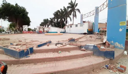 Infraestructura de parque se ha visto afectada por las acciones de desocupación. Foto: La República Infraestructura de parque se ha visto afectada por las acciones de desocupación. Foto: La República