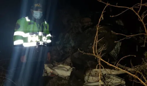 Agentes de la Policía realizaron una arda labor para el rescate de los cadáveres. Foto: PNP