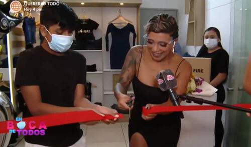Paula Arias incursiona en el mundo de la moda. Foto: captura de América TV