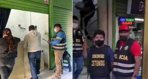 Policía incautó la tienda y los equipos que 'Chaturry' ofrecía. Foto: difusión