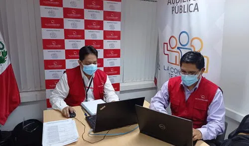 Audiencia virtual fue monitoreada por personal de la Contraloría. Foto: Contraloría
