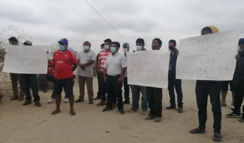 Conductores del Medio Piura protestan por cuestiones laborales. Foto: Difusión