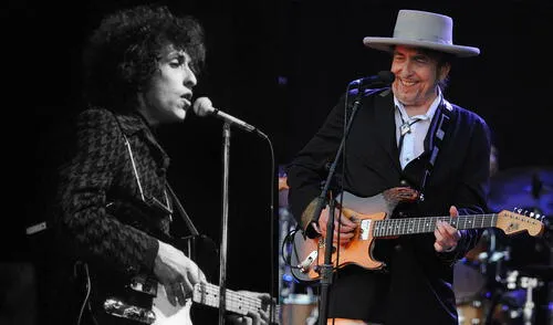 Dylan lanzó un álbum el año pasado en el que una canción de 17 minutos se llevó elogios de la crítica. Foto: composición/AFP