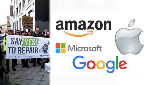 En Estados Unidos, muchos colectivos han luchado por años por el derecho a poder reparar sus dispositivos con mayor libertad, pero las mayores empresas tecnológicas de ese mercado se oponen. Foto: Right to Repair Europe