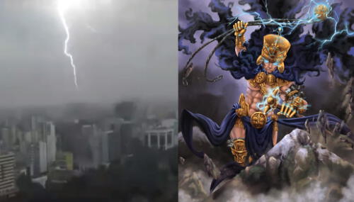 Illapu, dios del rayo. Foto: composición/ difusión