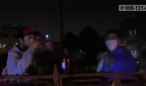 En el operativo algunos mostraron resistencia a la autoridad. Foto: captura de pantalla América Noticias