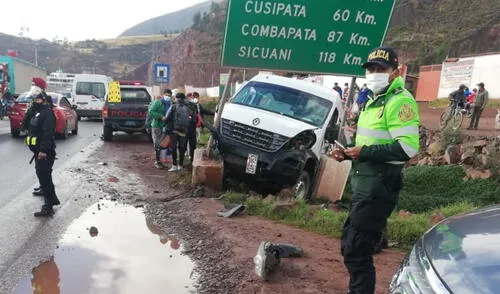 Los heridos fueron trasladados hacia una clínica de Cusco. Foto: PNP