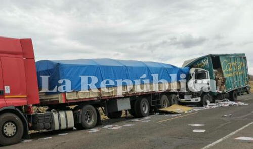 El copiloto, quien todavía no fue identificado, resultó atrapado entre los fierros de la unidad. Foto: La República