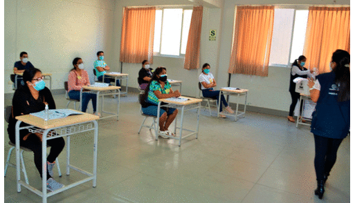 José Carlos Vergiu aseguró que se cumplió el protocolo contra la COVID-19 en la capacitación. Foto: Oficina Desconcentrada de Procesos Electorales