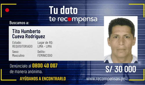 El 40% de las personas incluidas en el Programa de Recompensas están inmersos en los delitos de violación sexual, violación de menores de edad y tocamientos indebidos. Foto: Mininter