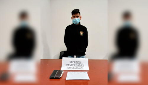 Jimmy Hualtibamba escondió celular robado en una cómoda de su casa. Foto: PNP Jimmy Hualtibamba escondió celular robado en una cómoda de su casa. Foto: PNP
