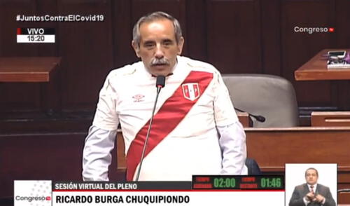 Ricardo Burga fue uno de los congresistas que votaron a favor de la vacancia contra Martín Vizcarra el pasado 9 de noviembre. Foto: captura/ video Congreso