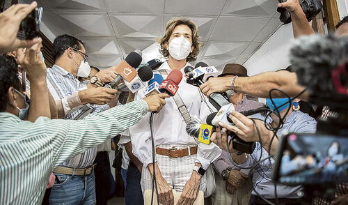 Decisión. Opositora mostró su intención de ser candidata. Foto: AFP