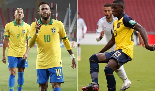 Brasil y Ecuador se enfrentarán por la jornada siete de las Eliminatorias Qatar 2022 en el estadio Beira Rio. Foto: composición / difusión