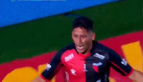 Aliendro anotó el primer gol del partido. Foto: captura/ESPN