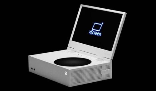 Al mismo estilo de las PS One con pantallas adheridas, la Xbox Series S tendrá su propia manera de ofrecer juego portable con un panel que se venderá por separado. Foto: UPspec Gaming