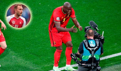 Romele Lukaku dedicó gol a Eriksen en la victoria de Bélgica frente a Rusia. Foto: AFP/composición La República