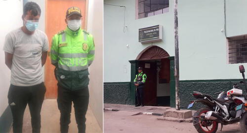 Agresor se encuentra detenido en la comisaría de Calca. Foto: composición La República