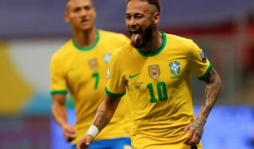 Neymar comandará el ataque brasileño en el cotejo contra Perú. Foto: Conmebol