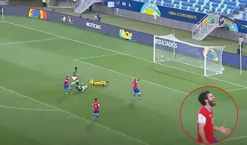Ben Berenton debutó con Chile en esta Copa América. Foto: captura de video/TUDN