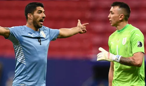 Uruguay de Luis Suárez y Muslera cayó por 1-0 ante Argentina. Foto: composición GLR/AFP Uruguay de Luis Suárez y Muslera cayó por 1-0 ante Argentina. Foto: composición GLR/AFP