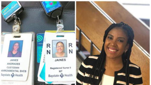 Jaines indicó que su aventura en el hospital de Springfield comenzó cuando recibió una llamada para una entrevista. Foto: captura de Facebook