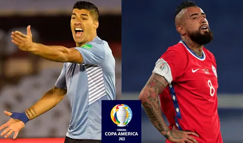 Uruguay y Chile chocan en el Arena Pantanal de Cuiabá. Foto: composición/EFE Uruguay y Chile chocan en el Arena Pantanal de Cuiabá. Foto: composición/EFE