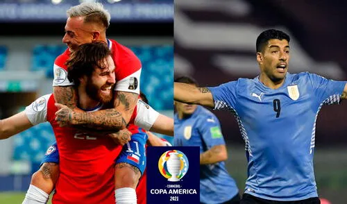La Roja y la Celeste chocan desde las 5.00 p. m. (hora chilena). Foto: composición/EFE