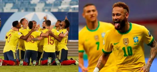 Brasil vs. Colombia será este miércoles 23 a las 7.00 p. m. en el Estadio Olímpico Nilton Santos de Río de Janeiro. Foto: composición La República