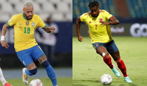 Brasil vs. Colombia por la cuarta fecha de la Copa América podrás verlo a través de Pirlo TV en vivo desde la 7.00 p. m. Foto: composición EFE