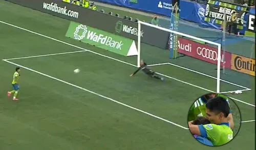 Raúl Ruidíaz tiene ocho goles este 2021 con el Seattle Sounders en la MLS. Foto: captura de ESPN