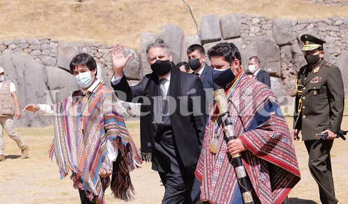 Sagasti lidera comitiva del Ejecutivo que llegó a Cusco por festividades. Foto: Oswald Charca/La República