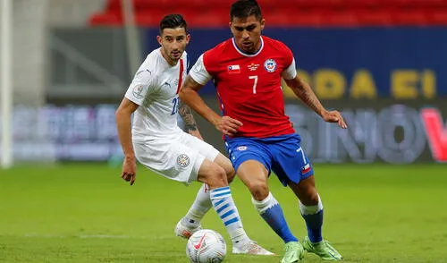Chile y Paraguay se miden en el grupo A de la Copa América 2021. Foto: EFE