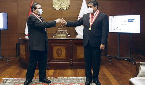 Incorporación. Con Rodríguez Monteza, el JNE vuelve a tener quorum para retomar sesiones en que resuelva los pedidos de nulidad y logre cerrar el proceso electoral. Foto: JNE