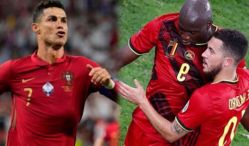 Portugal y Bélgica se enfrentan por los octavos de final de la Eurocopa 2021 desde el Estadio La Cartuja, Sevilla. Foto: AFP/composición La República