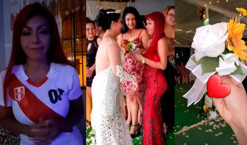 La vedette Deysi Araujo recibió el bouquet de manos de la novia. Foto: Deysi Araujo / Instagram La vedette Deysi Araujo recibió el bouquet de manos de la novia. Foto: Deysi Araujo / Instagram