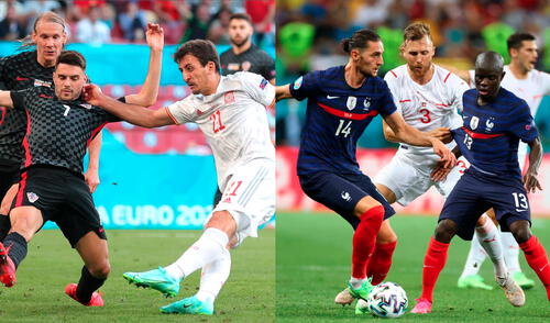 España y XX avanzaron a cuartos de final este lunes 28 de junio tras ganar sus respectivos enfrentamientos en la prórroga. Foto: Composición / EFE