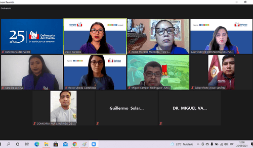 De manera virtual la Defensoría del Pueblo escucha reclamos de provincias de la sierra. Foto: DP