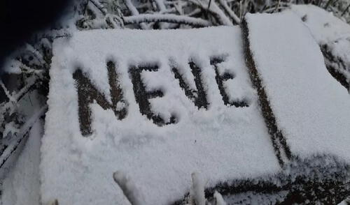 Las lluvias heladas y la nevada se han registrado durante los últimos tres días al sur de Brasil. Foto: Mycchel Legnaghi/São Joaquim Online